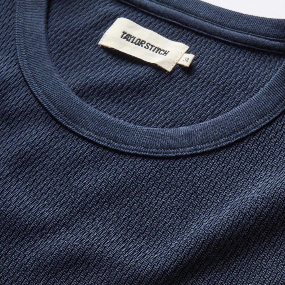 Taylor Stitch Men's Deep Blue Crewneck Sweater